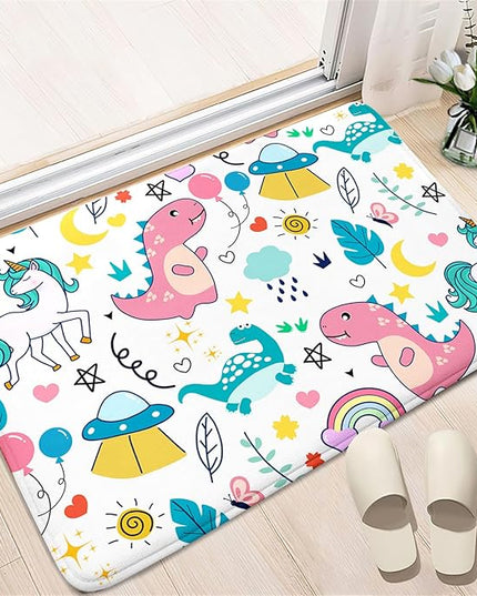 Dinosaur Rugs for Boys Bedroom - Dinosaur Room Decor for Boys Kids Area Rug Dinosaur Rug Boys Rugs for Bedroom Dinosaur Carpet Rugs Kids Play Rugs Cute Cartoon Dinosaur Decor,2'×3' - LeafyLoom