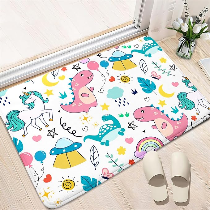 Dinosaur Rugs for Boys Bedroom - Dinosaur Room Decor for Boys Kids Area Rug Dinosaur Rug Boys Rugs for Bedroom Dinosaur Carpet Rugs Kids Play Rugs Cute Cartoon Dinosaur Decor,2'×3' - LeafyLoom