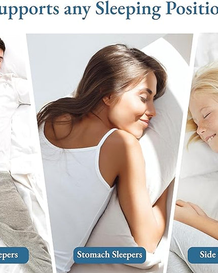 California Design Den 2-Pack Bed Pillows king size set of 2 for Sleeping, Cooling Luxury Hotel Pillows, for Back, Stomach or Side Sleepers - LeafyLoom
