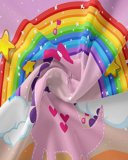 Tailor Shop Pink Dinosaur Bedding Set Twin Size,Dinosaur Comforter Set for Girls,Cartoon Rainbow Dino Comforter Sets for Kids Teens，with 1 Comforter 1 Pillowcase… - LeafyLoom