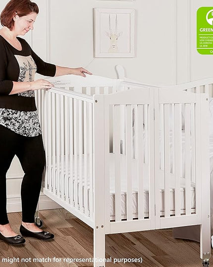 3-in-1 Folding Portable Crib, Cherry, Large - LeafyLoom