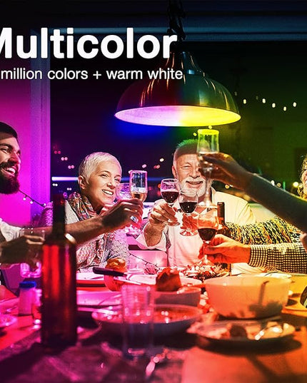 DAYBETTER Smart Light Bulbs, RGBCW Wi-Fi Color Changing Led Bulbs Compatible with Alexa & Google Home Assistant, A19 E26 9W 800LM Multicolor Bulb, No Hub Required, 6 Pack DAYBETTER