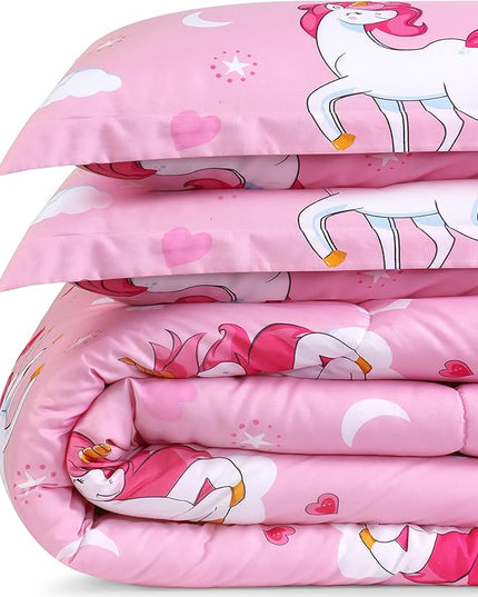 Utopia Bedding All Season Unicorn Comforter Set with 2 Pillow Cases, 3 Piece Soft Brushed Microfiber Kids Bedding Set for Boys/Girls, Machine Washable (Twin) - LeafyLoom