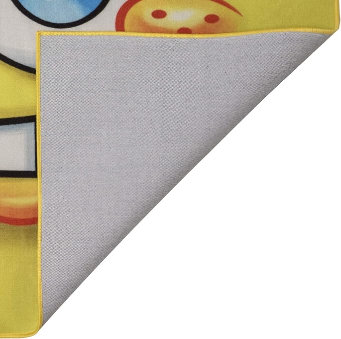 Gertmenian Nickelodeon Spongebob Squarepants Face Area Rug for Children & Teens | Kids Home Decor for Girls & Boys | 4x6 Large, Yellow, 21278 - LeafyLoom