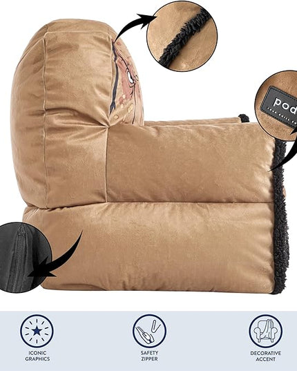 Idea Nuova Bean Bag Sofa Chair, Jurassic World - LeafyLoom
