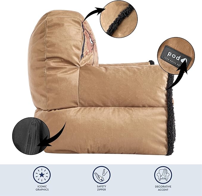 Idea Nuova Bean Bag Sofa Chair, Jurassic World - LeafyLoom