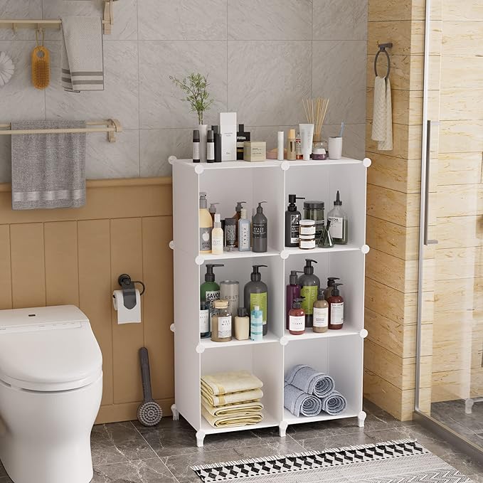 Bathroom Organizer Cube Storage Organizer Closet Storage Cube Shelf Storage Bookcase Bookshelf - LeafyLoom
