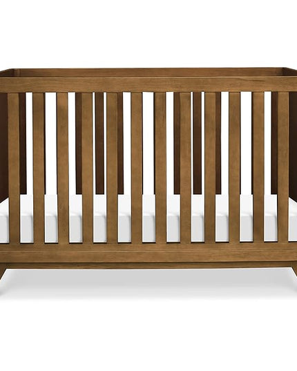 DaVinci Otto 3-in-1 Convertible Crib in Walnut, Greenguard Gold Certified - LeafyLoom