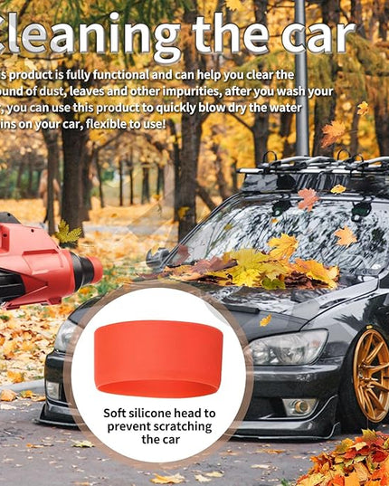 Car Drying Nozzle for Milwaukee M18 Fuel Single Battery 2724-20 2728-20 M18 Leaf Blowers, Car Drying Nozzle for Milwaukee Leaf Blowers with Red Soft Tip Cover - LeafyLoom