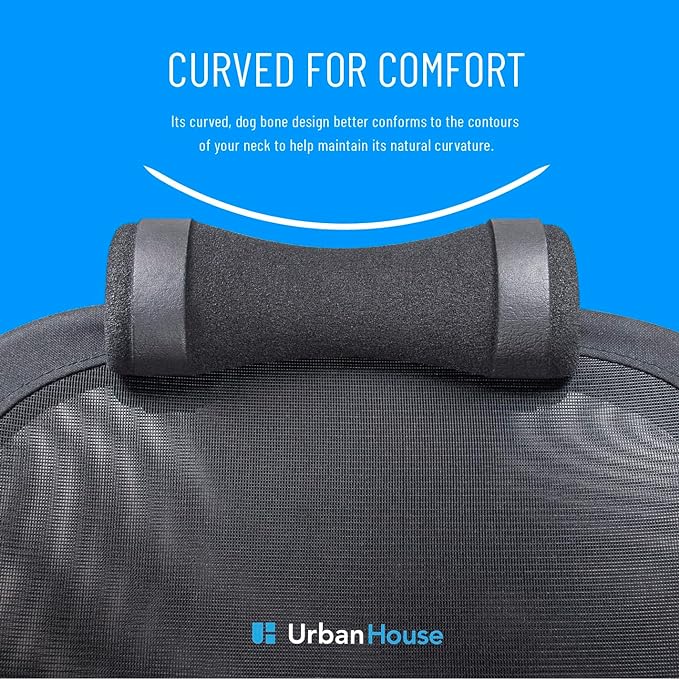 Neck Support Firm Pillow for Office Desk Mesh Chair without Headrest - LeafyLoom