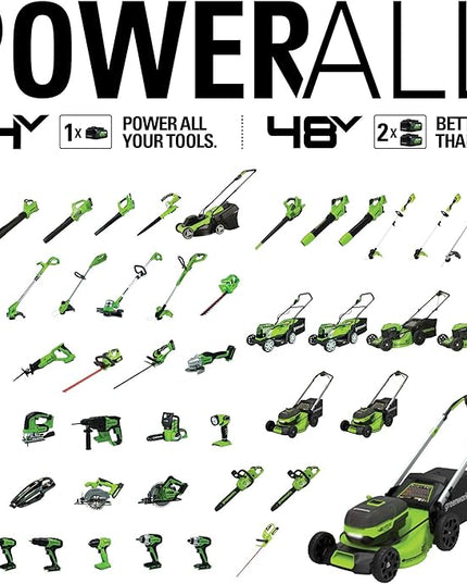 Greenworks 24V Sweeper, 2.0Ah Battery and Charger Included - LeafyLoom