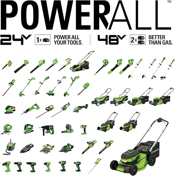 Greenworks 24V Sweeper, 2.0Ah Battery and Charger Included - LeafyLoom