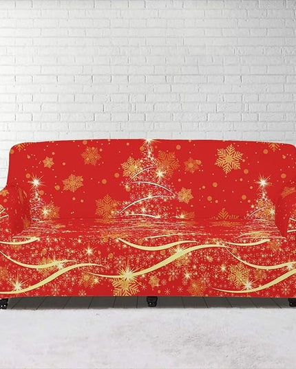 FKELYI Easy Going Stretch Sofa Slipcover Christmas Tree Sofa Couch Cover Washable Sofa Slipcovers Comfortable Furniture Protector XL FKELYI