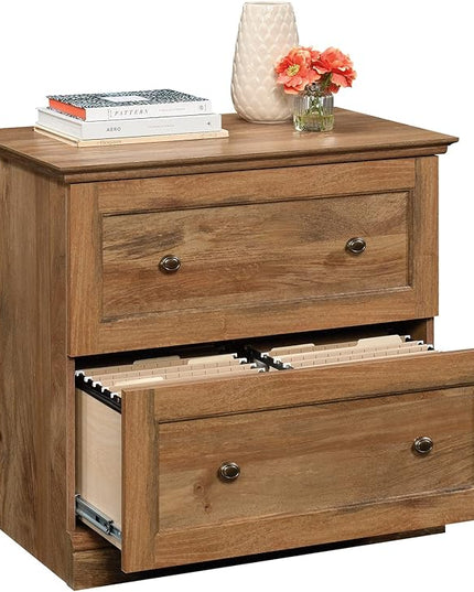 Sauder Barrister Lane Lateral File, L: 32.36" x W: 19.53" x H: 29.76", Sindoori Mango Finish - LeafyLoom