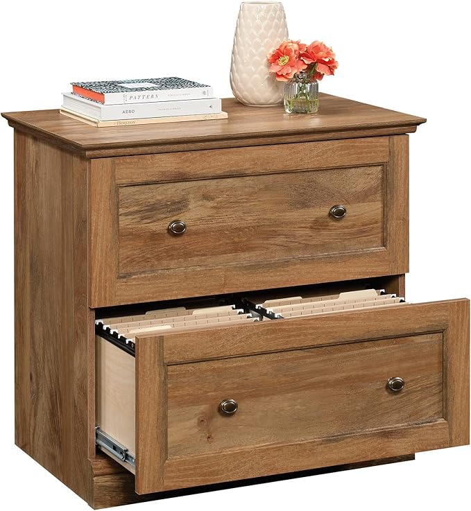 Sauder Barrister Lane Lateral File, L: 32.36" x W: 19.53" x H: 29.76", Sindoori Mango Finish - LeafyLoom
