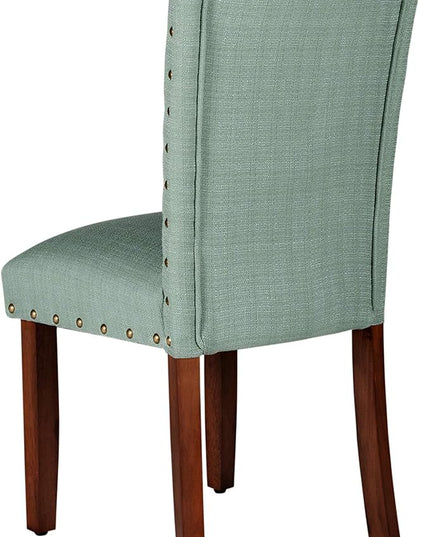 HomePop Classic Parsons Dining Chairs, Set of 2, Sea Foam Green - LeafyLoom