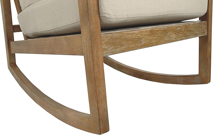 Signature Design by Ashley Novelda Coastal Upholstered Accent Chair, Beige - LeafyLoom
