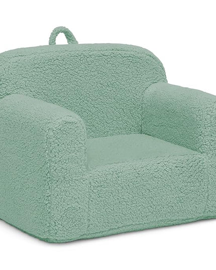 Delta Children Cozee Sherpa Chair, Sage - LeafyLoom