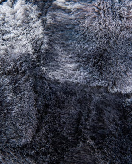 A Nice Night Faux Fur Reading Pillow Bed Wedge Large Adult Children Backrest with Arms Back Support for Sitting Up in Bed/Couch for Bedrest,Tie Dyed Gray - LeafyLoom