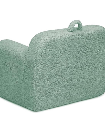 Delta Children Cozee Sherpa Chair, Sage - LeafyLoom