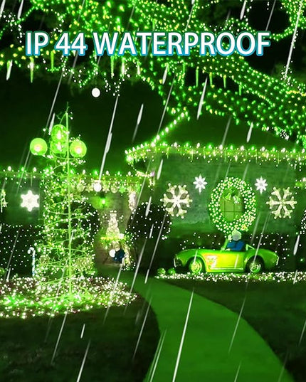 Dazzle Bright 2 Pack Solar String Lights Outdoor, Total 80FT 240LED St. Patrick's Day Waterproof Fairy Lights 8 Modes, Copper Wire Lights for Christmas Patio Party Yard Decoration (Green) DazzleBright