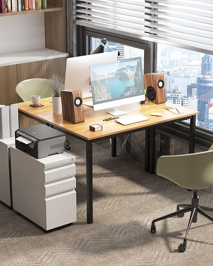 Need Office Computer Desk 47" Simple Heavy Duty Working Study Table,Modern Simple Style PC Writing Table,Home Office Writing Desk - LeafyLoom