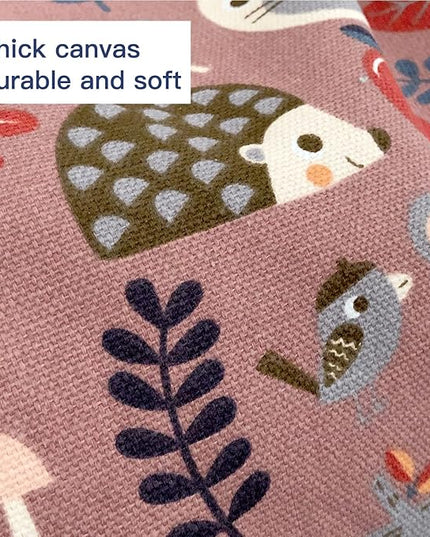 YuppieLife Stuffed Animal Storage Bean Bag Chairs Canvas Cover for Kids(No Filling)/Machine Washable and Durable Toddler Bean Bag Sofa Cover for Room Decor (Forest, 27'') - LeafyLoom