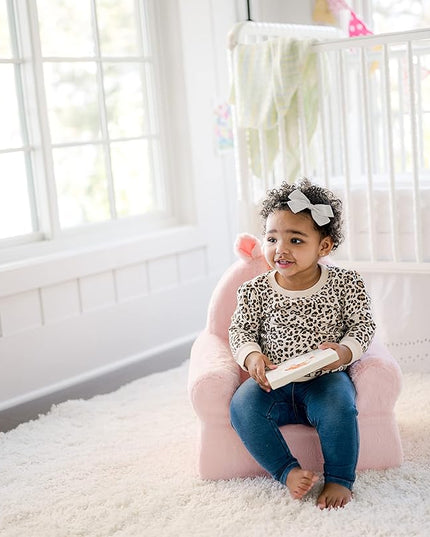 Soft Landing Animal Adventure Pink Unicorn, Sweet Seats, Compressed Premium Character Chair with Carrying Handle & Side Pockets - LeafyLoom
