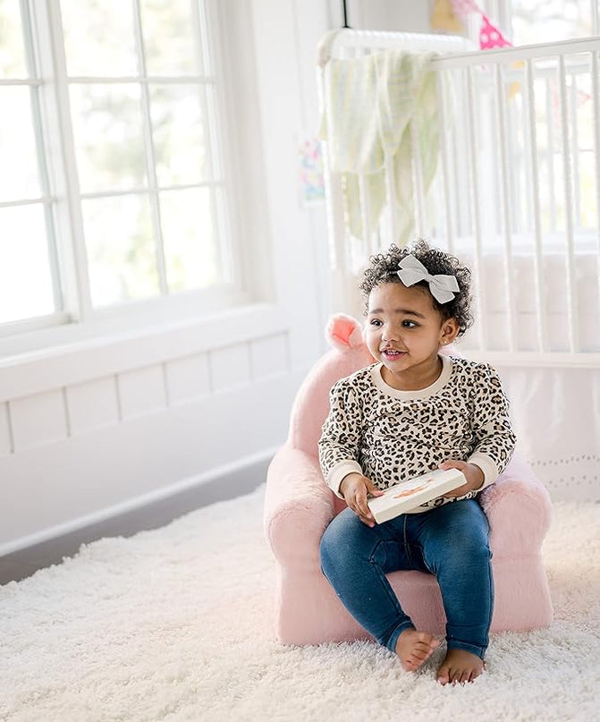 Soft Landing Animal Adventure Pink Unicorn, Sweet Seats, Compressed Premium Character Chair with Carrying Handle & Side Pockets - LeafyLoom