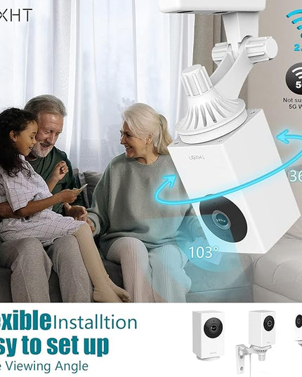 UGOHO.ME 1080P Pan/Tilt/Zoom Indoor Smart Camera Wi-Fi Viewing for Baby, Elderly, Pet, with Night Vision, Motion Detection and 2-Way Audio (86336), White, 3.36 x 1.92 x 1.86 inches NexHT