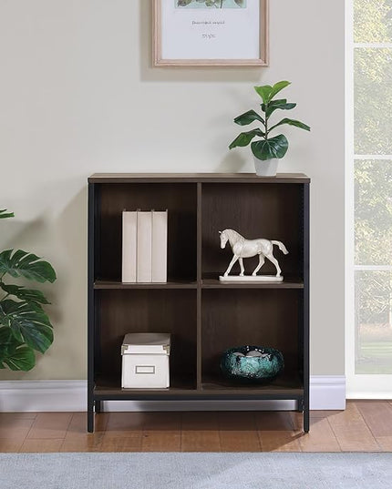 OSP Home Furnishings Ace Contemporary Modern Storage Cube Bookcase, 4 Cubes, Ozark Ash Finish - LeafyLoom