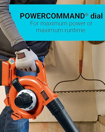 BLACK+DECKER 40V MAX* Cordless Hard-Surface Sweeper with POWERCOMMAND, Tool Only (LSW36) - LeafyLoom