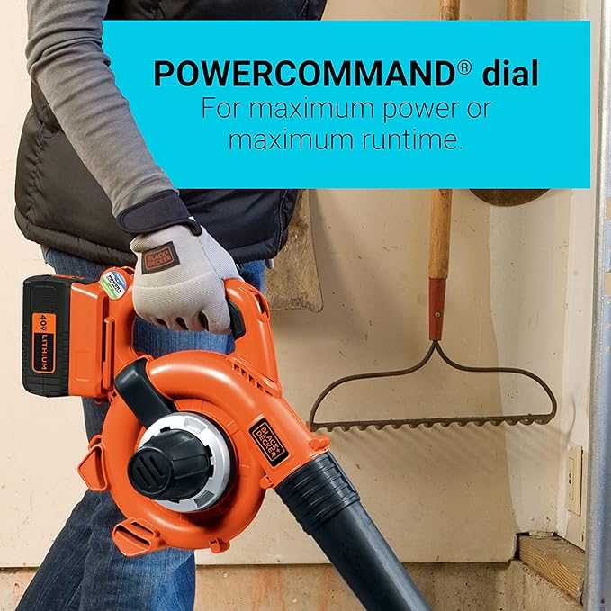 BLACK+DECKER 40V MAX* Cordless Hard-Surface Sweeper with POWERCOMMAND, Tool Only (LSW36) - LeafyLoom