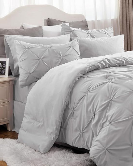 Bedsure Twin XL Comforter Set with Sheets - 5 Pieces Twin XL Bedding Sets for College, Twin XL Bed in a Bag with Comforter, Sheets, Pillowcase & Sham - LeafyLoom