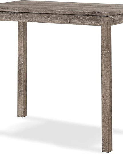 Roundhill Furniture Sora Wood 3-Piece Counter Height Dining Set, Taupe - LeafyLoom