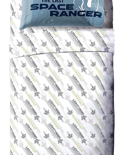 Jay Franco Disney Pixar Lightyear Space Command 5 Piece Twin Size Bed Set - includes Comforter & Sheet Set - Bedding Features Buzz - Super Soft Kids Fade Resistant Microfiber (Official Product) - LeafyLoom