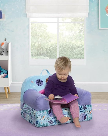 Delta Children Cozee Buddy Flip-Out Kids Chair, Disney Frozen - LeafyLoom