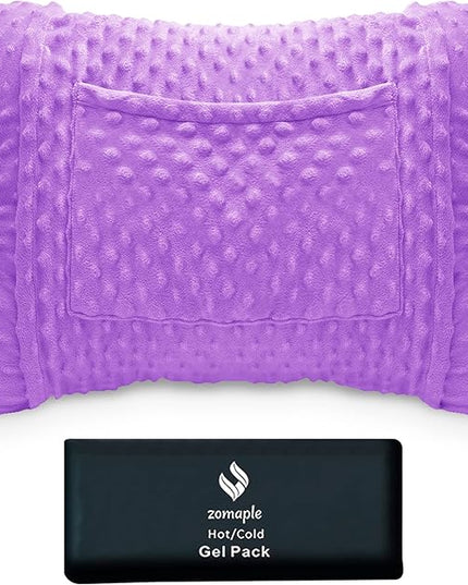 Zomaple Hysterectomy Pillow- Super Comfy Shock Absorbing Hysterectomy Recovery Pillow with 2 Pockets and Gel Pack- Tummy Pillow with Hands Placement Pouch - LeafyLoom