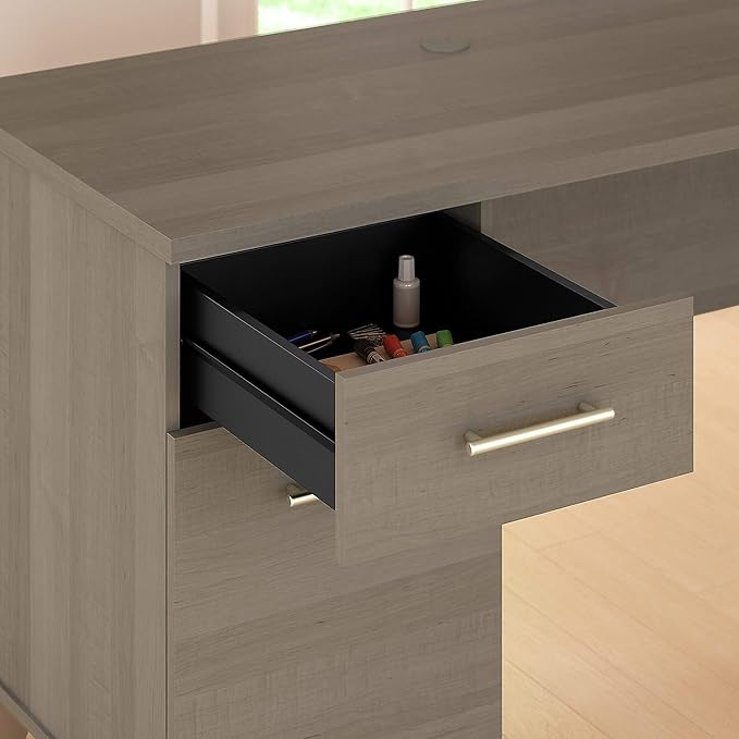 Bush Furniture Somerset 72W Office Desk with Drawers in Ash Gray - LeafyLoom