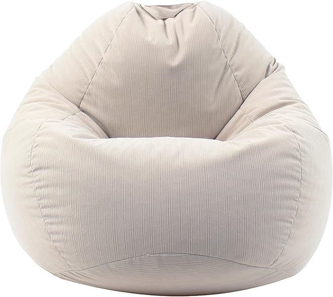 3 Ft Bean Bag Chair Cover (No Filler) Stuffed Animal Storage Bean Bag Cover for Pets Dogs/Cats Bed Corduroy Stuffed for Organizing Plush Toys - LeafyLoom
