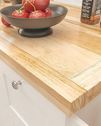 IRONCK Rolling Kitchen Island Cart with Drop-Leaf Countertop, Thicker Rubberwood Top, 3 Drawers, Barn Door Style Cabine, Spice Rack, on Wheels, for Kitchen and Dining Room, White - LeafyLoom