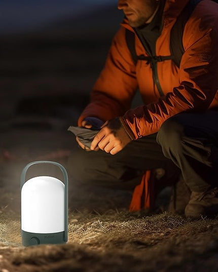 Table Lamp Portable Cordless Lantern, 360° Portable Handle, Stepless Dimmer, Powerful Long-Lasting 50hrs, Rechargeable LED Lantern for Camping Bedroom Party (Green) - LeafyLoom