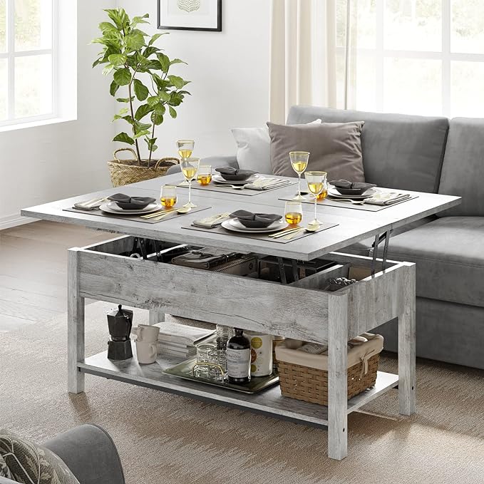 FABATO coffee table, Gray - LeafyLoom