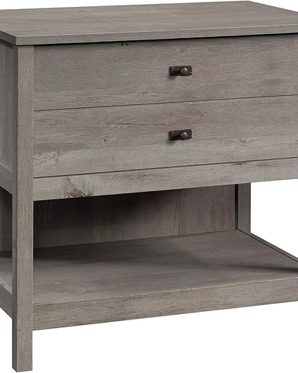 Sauder Cottage Road Lateral File, L: 32.44" x W: 21.81" x H: 29.76", Mystic Oak Finish - LeafyLoom