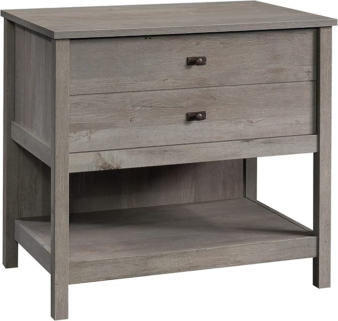 Sauder Cottage Road Lateral File, L: 32.44" x W: 21.81" x H: 29.76", Mystic Oak Finish - LeafyLoom