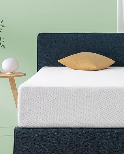 Zinus Cooling Essential Foam Bed Mattress Conventional, Queen, White - LeafyLoom