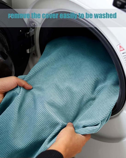 Stuffed Animal Storage Bean Bag Chair Cover (No Filler) Washable Ultra Soft Corduroy Bean Bag Cover for Organizing Plush Toys or Textile, Sack Bean Bag for Adults, Teens - LeafyLoom