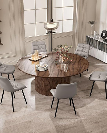 Kidol & Shellder Modern Dining Chairs Set of 2 Kitchen & Dining Room Chairs Upholstered Accent Chair Living Room Chairs Kitchen Chairs Comfy Chair for Bedrooms Waiting Room Home(Gray) - LeafyLoom