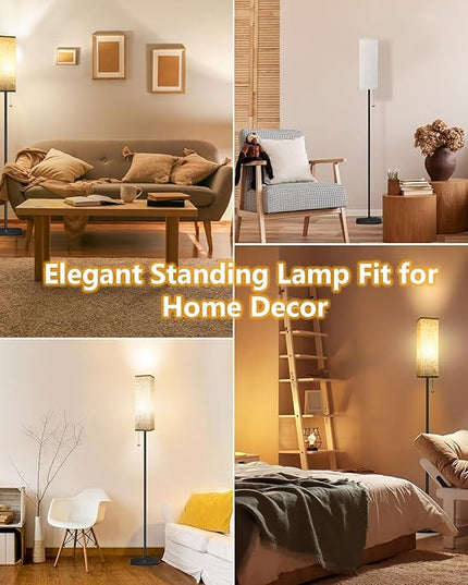 Floor Lamp for Bedroom Living Room: LED Modern Standing Lamp, Tall Lights for Office, Dimmable Pole Lamp for Reading, Kids Room, Working - LeafyLoom