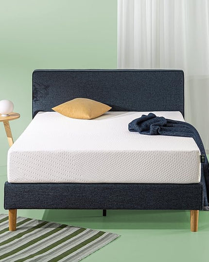 ZINUS Cooling Essential Foam Bed Mattress Conventional, Queen, White - LeafyLoom